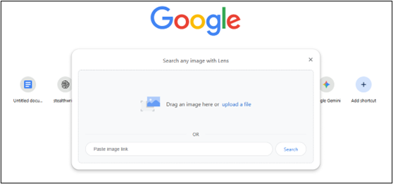 Google image search by lens