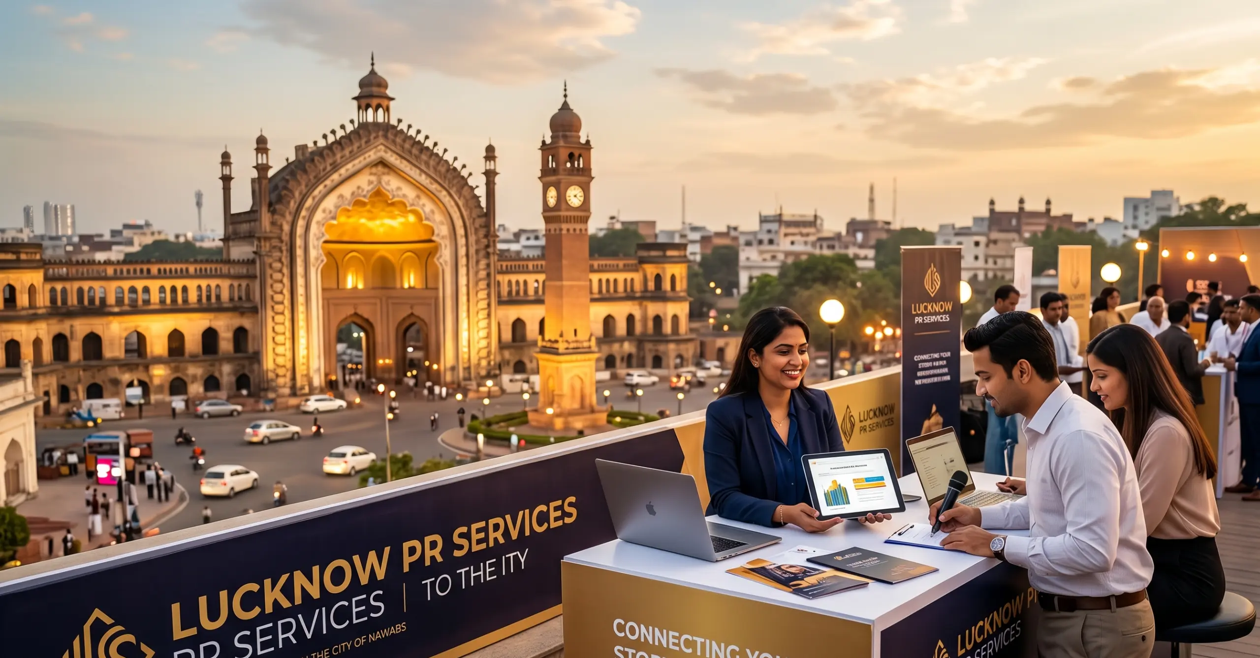 Websfirm PR team working on media strategy in Lucknow