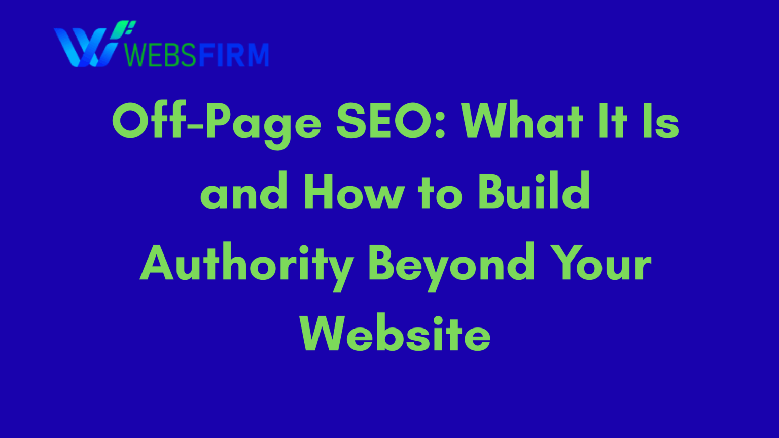 Off-Page SEO